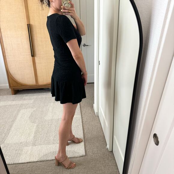 The Kooples Black Zip Front Mini Dress - Picture 2 of 13